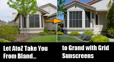 home showing the before and after of sunscreens