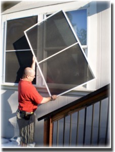 Solar screens cover the entire window...not just the half that opens.