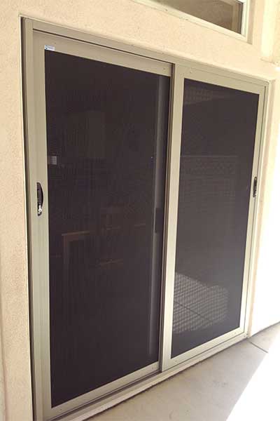 Two Glass sliding security doors